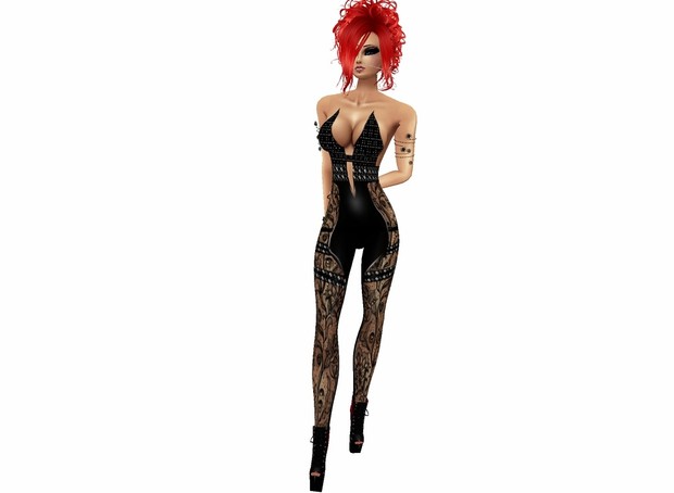 Black laced Bodysuit GA + AP