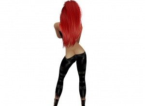 Black PVC Outfit 02M