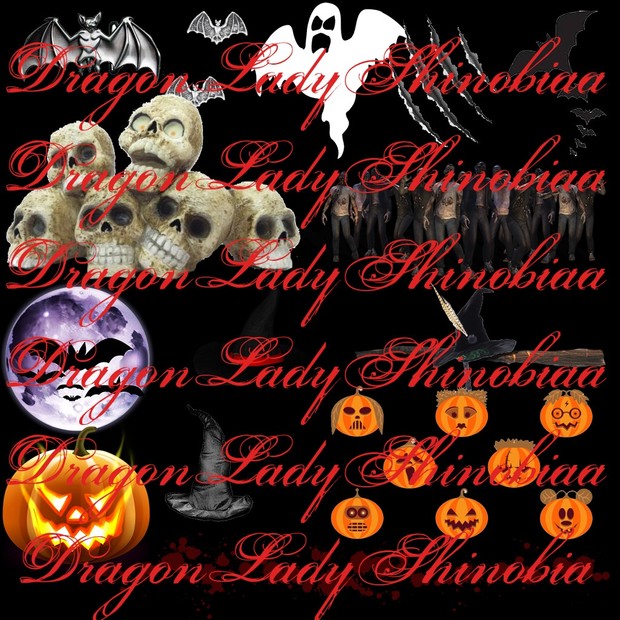 Halloween addons psd