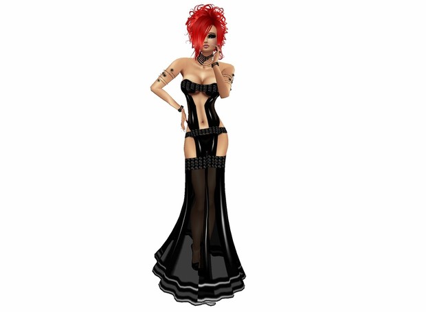 Black sexy sheer dress GA + AP