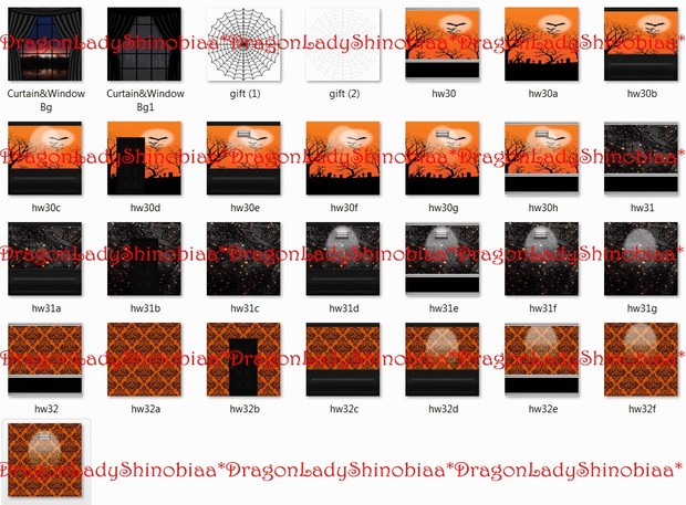Halloween-Textures 25 pcs + some as a gift