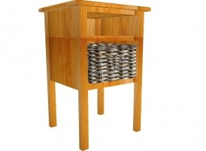 Sidetable wit basket MESH