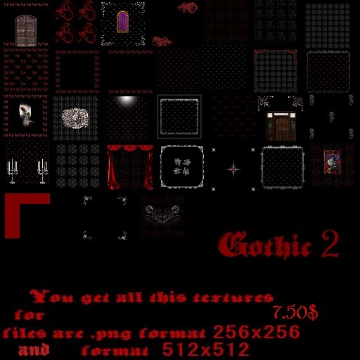Big pack - All gothic Textures Set 1- 7