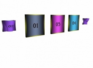 Picture frames Mesh with lights