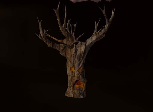 Spooky tree halloween