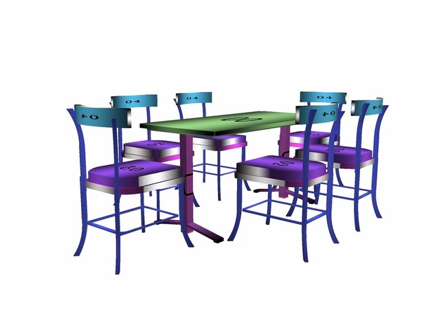 Dinner Table+chairs MESH