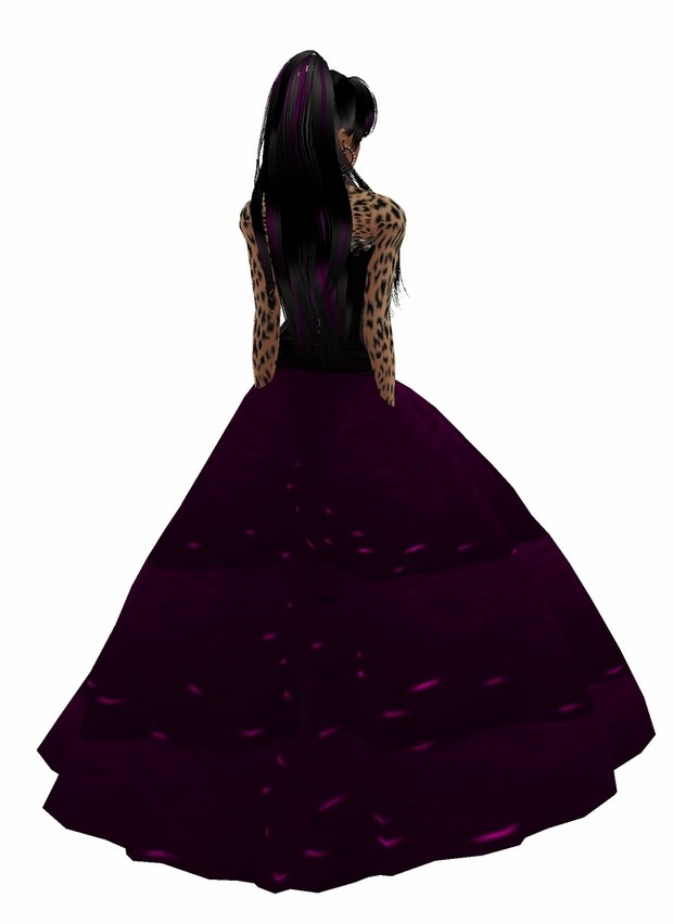Angel Dress purple black