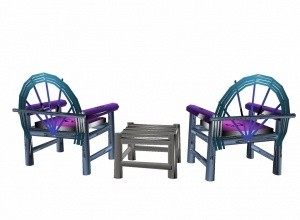 Beach chair set mesh