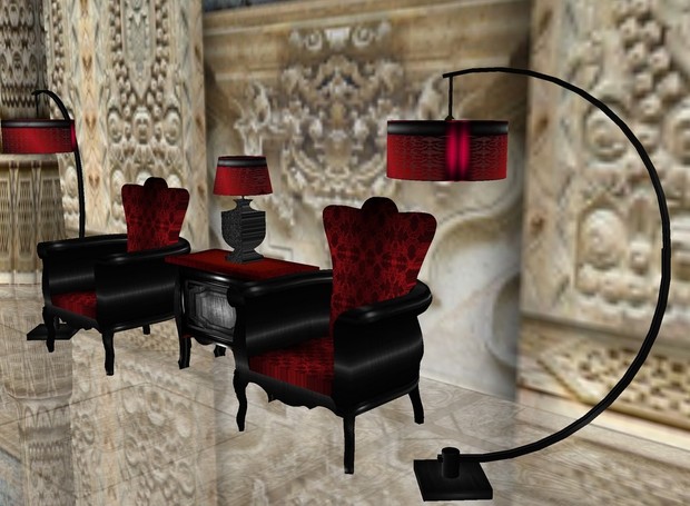Chair Set Mesh baroque-Gothic