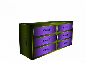Chest with drawer mesh