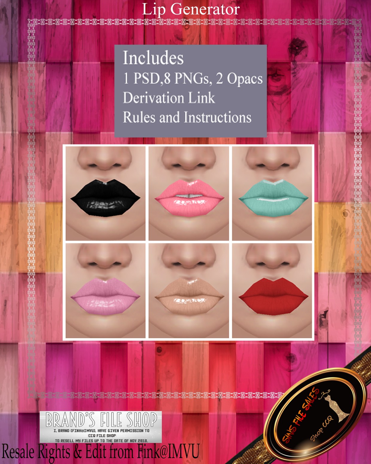 •Lip Generator• IMVU Shop and File Sales