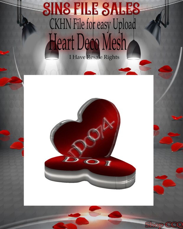 ♥Heart Deco Chair Mesh*CHKN