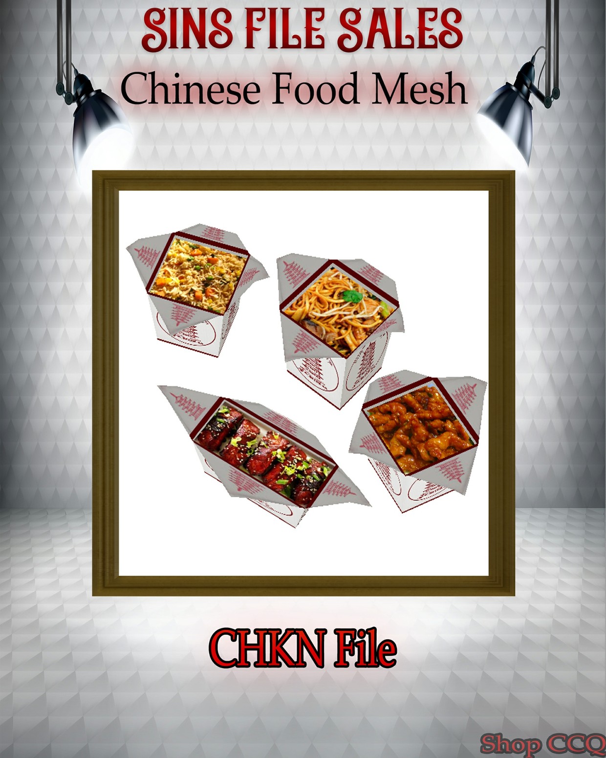 •Chinese Food Mesh• IMVU Shop and File Sales