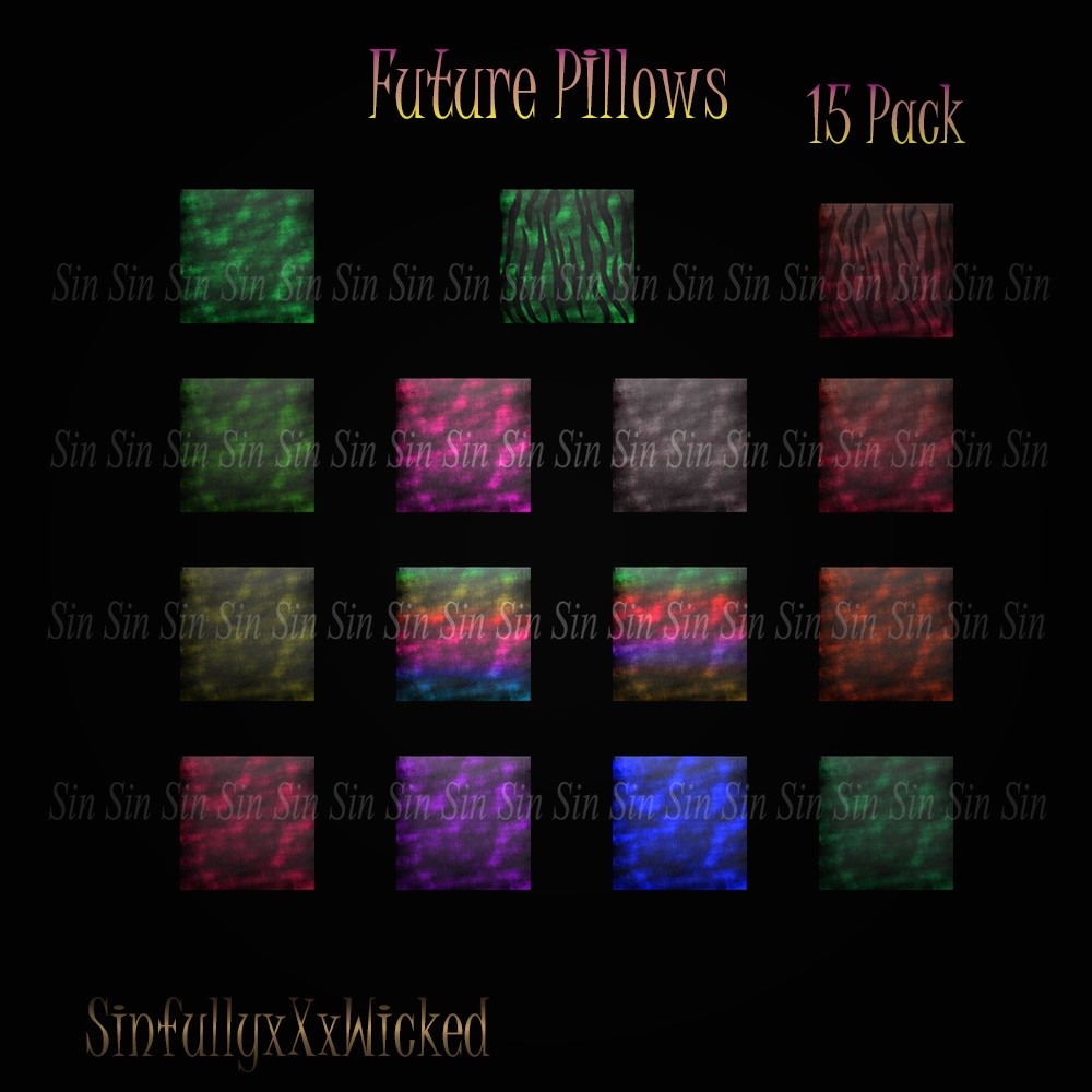 Future PIllows ( 15 Pillow Textures) - IMVU Shop and File Sales