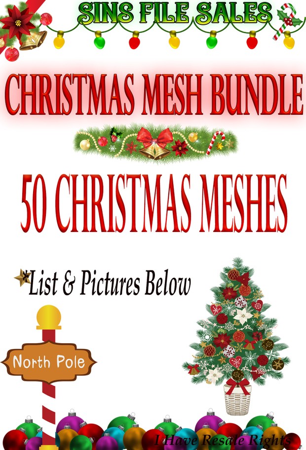 ๐Christmas Special #1 ๐
50 Meshes CHKN Files ๐ Less then $1 Per Mesh!