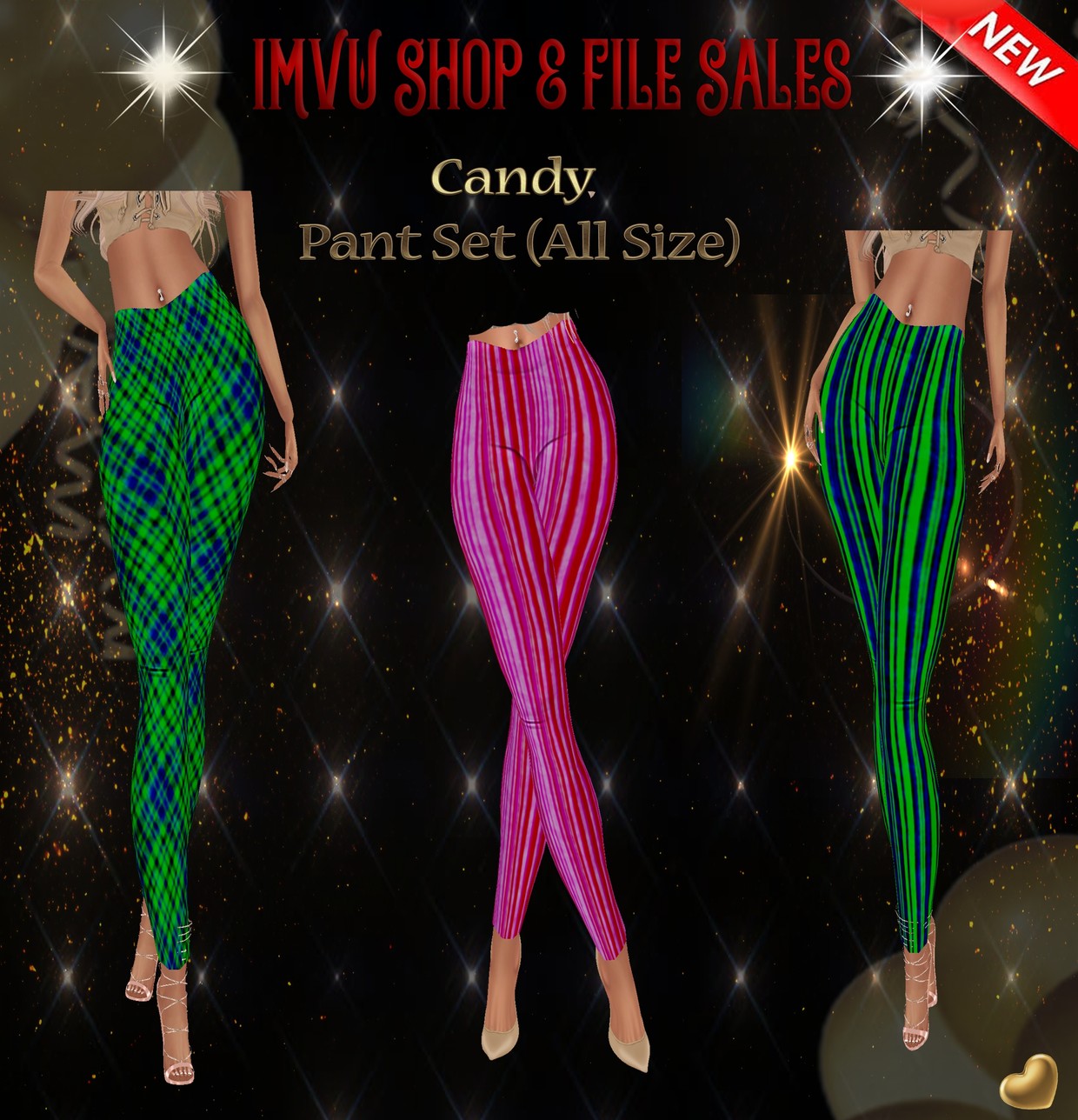 •Candy Pant Set • 3 Pants Included IMVU Shop and File Sales