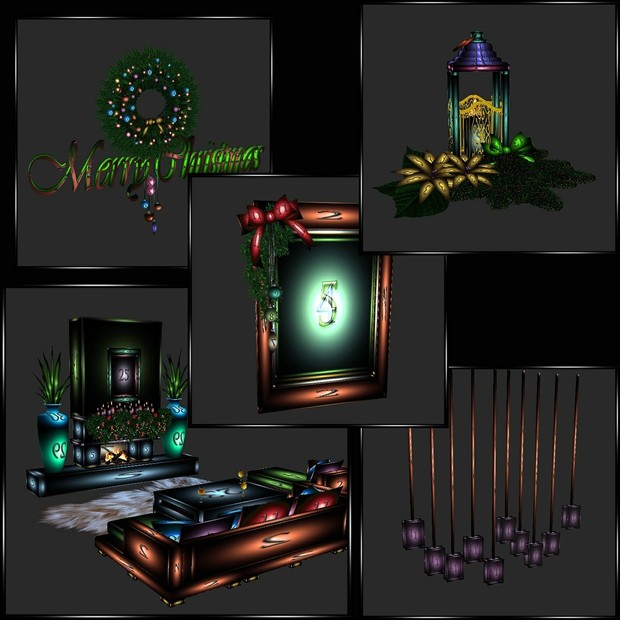 🎄Christmas🌟 Special #2🎄19 Furniture Meshes Plus Bonus Free Furnished Christmas Room🎄