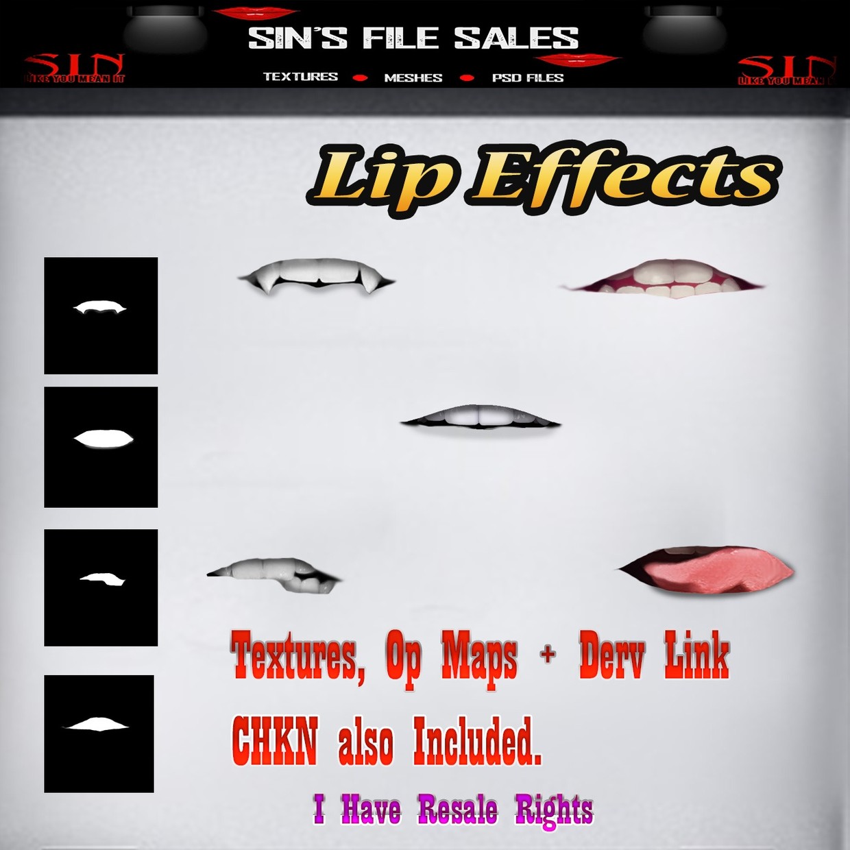 Lip Effects - IMVU Shop and File Sales