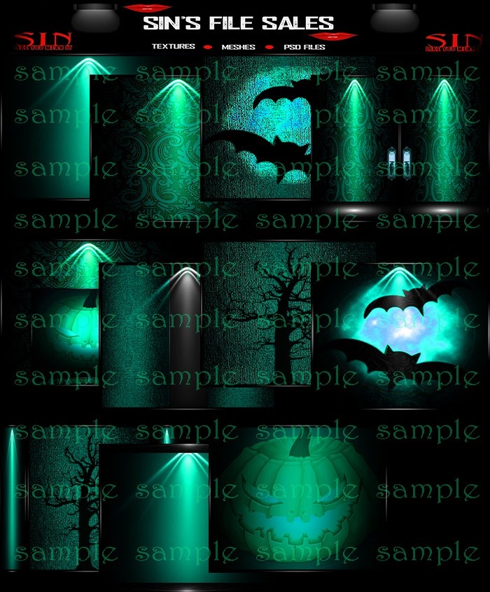 Halloween Texture Pack 8 IMVU Shop and File Sales