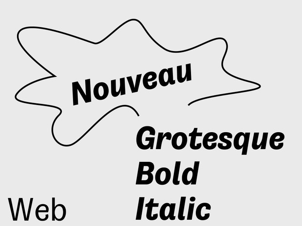 Nouveau Grotesque Bold Italic Web 10.000 Pageviews