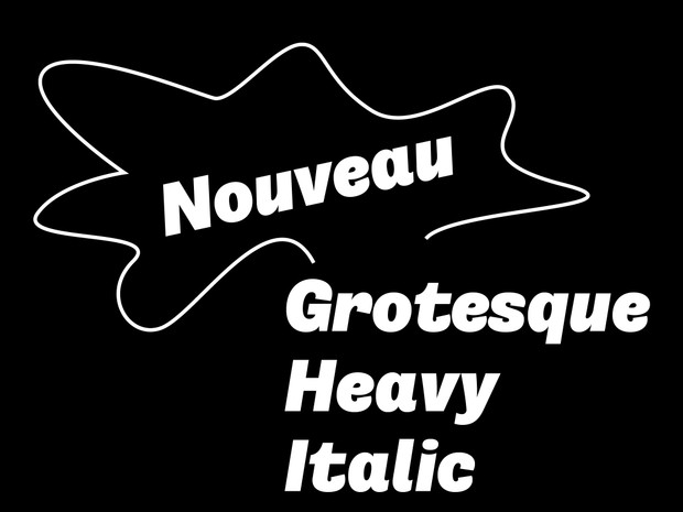 Nouveau Grotesque Heavy Italic Desktop 1-3 User