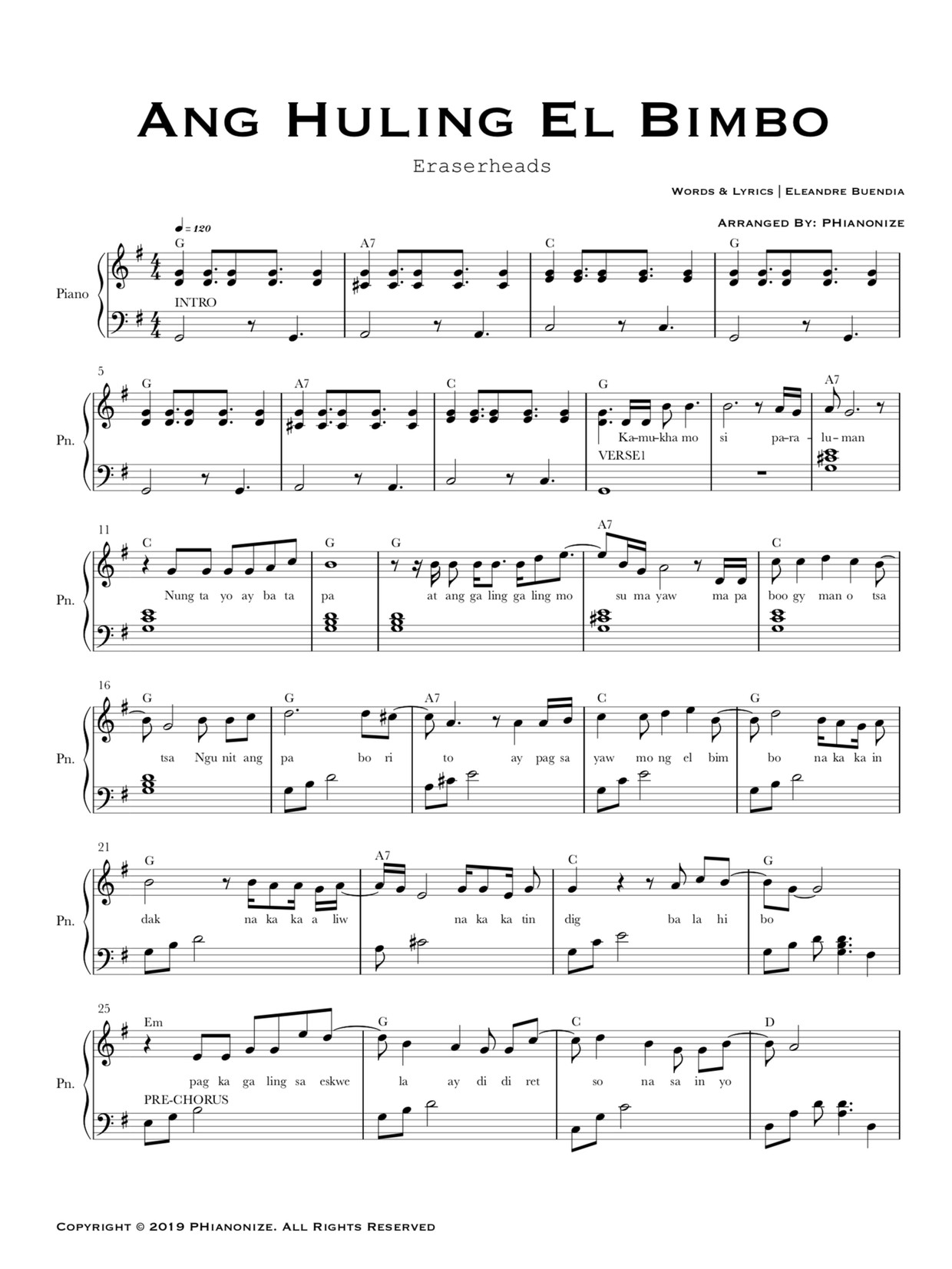 Ang Huling El Bimbo Eraserheads PHianonize