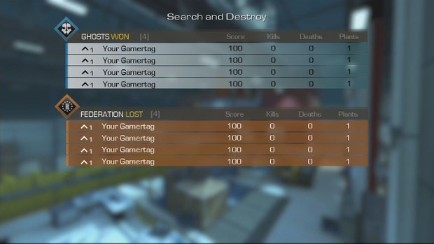 Call of Duty Ghosts - 4v4 Team Ladder GameBattles Fake Proof Template Pack