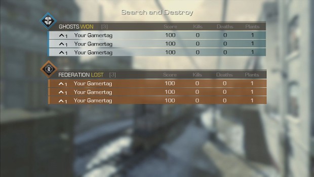 Call of Duty Ghosts - 3v3 Team Ladder GameBattles Fake Proof Template Pack