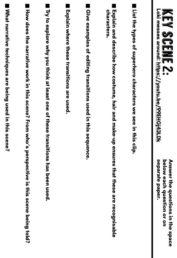 Thor: The Dark World - revision guide and workbook for GCSE Film Studies Paper 1