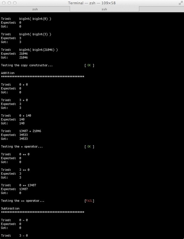 Assignment 3: Big Integer