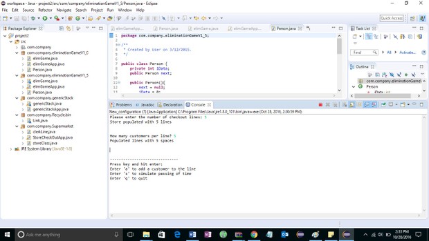 Project 2 Generics, Linked Lists, Stacks, and Apps