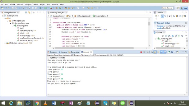Programming Assignment #5: Guessing Game