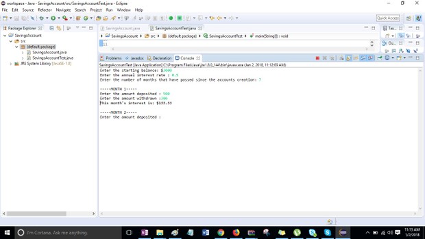 Module 06 Post-Assessment Part 2 SavingsAccount Class Solution