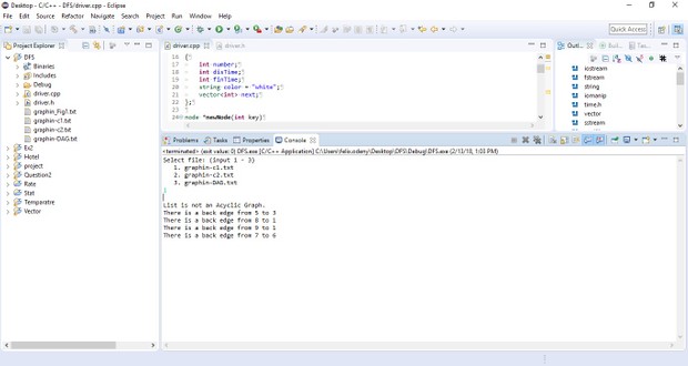 CS 340 Programming Assignment III: Topological Sort Solution