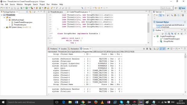Project 2 Threads in the Java Virtual Machine