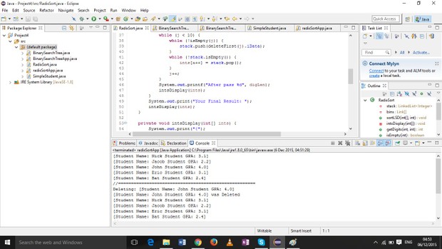 CS 249 Project 4 - Radix Sort & Binary Search Trees