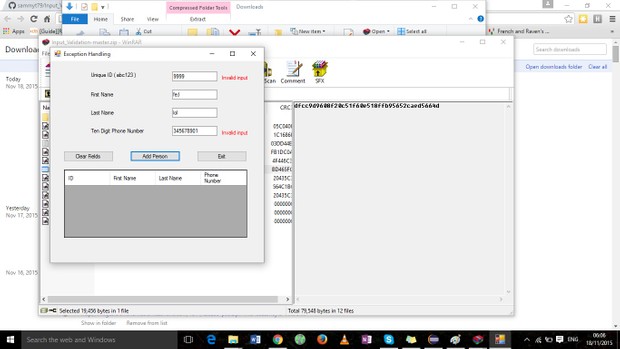 input validation