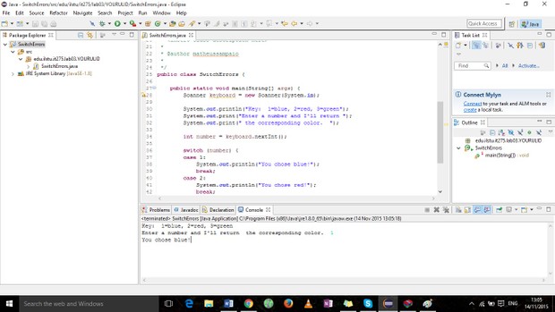 Switch Statement