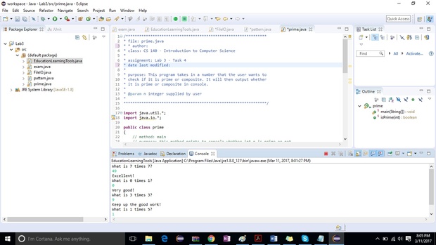 Introduction to Computer Science Lab #3 Solved