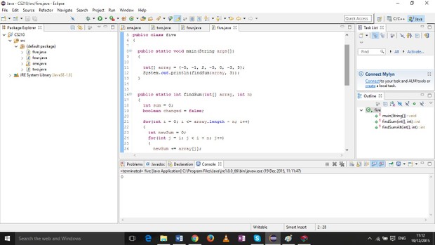 CS210 Algorithms & Data Structures 1