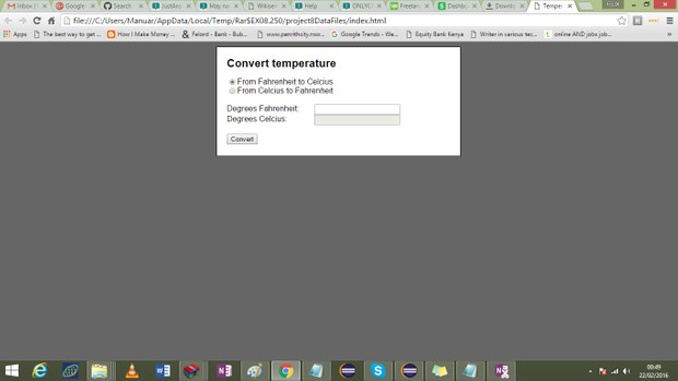 In javaScript I need to 1. Calculate coins 2. Convert Temperature 3. Student Scores