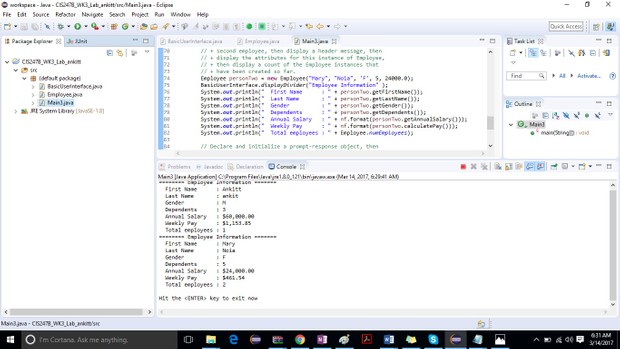 CIS247A iLab 3: Overloaded Methods and Static Methods / Variables Solution