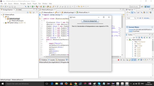 JHistoricalFacts.java