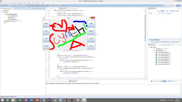 a simple interactive paint application