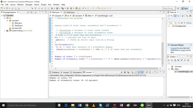 a program that reads the file icecream.dat.