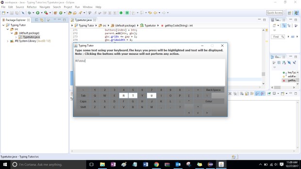Typing Tutor Solution