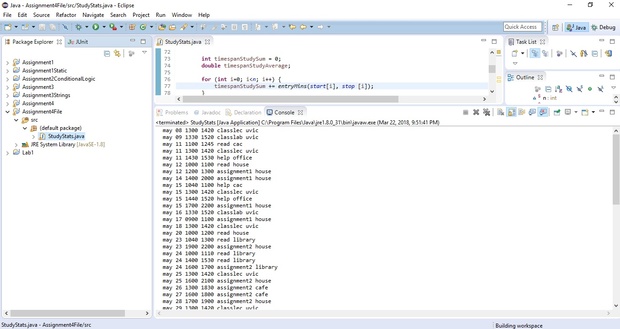Assignment #4- process your study log Solution