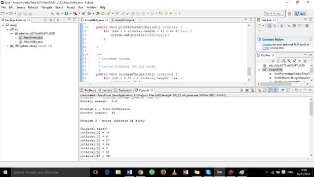 Lab 5- Arrays