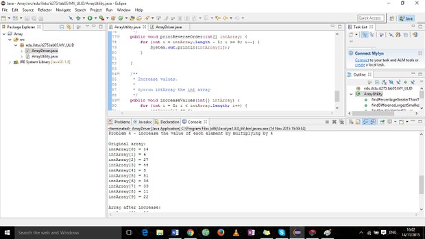 Lab 5- Arrays