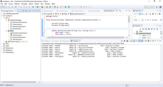 Part 1 and 2 Java Program Solution